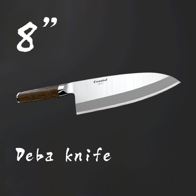 8'' Cerasteel Deba Knife With Beech Wood Handle