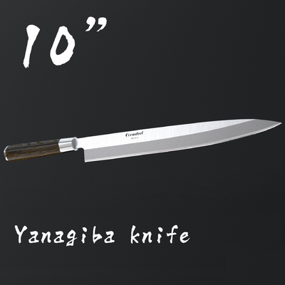 10'' Cerasteel Yanagiba Sushi Knife With Beech Wood Handle